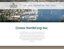 Tablet Screenshot of crownnorthcorp.com